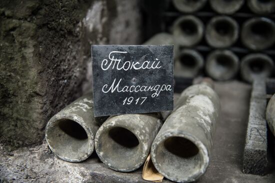 The Massandra wine-making factory in the Crimea