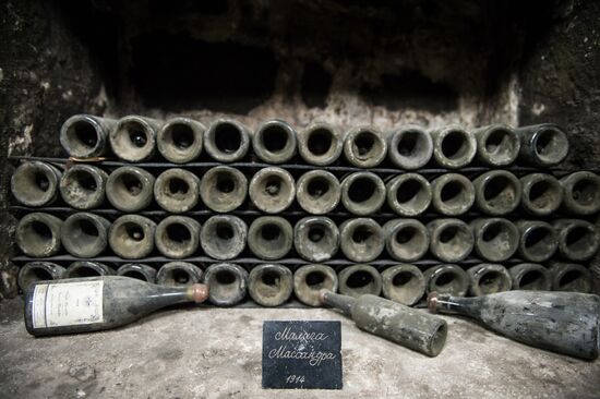 The Massandra wine-making factory in the Crimea