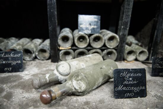 The Massandra wine-making factory in the Crimea
