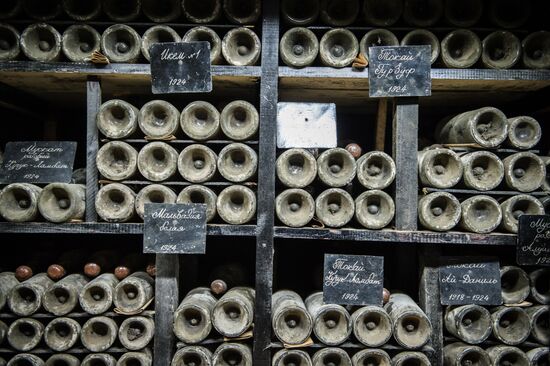 The Massandra wine-making factory in the Crimea
