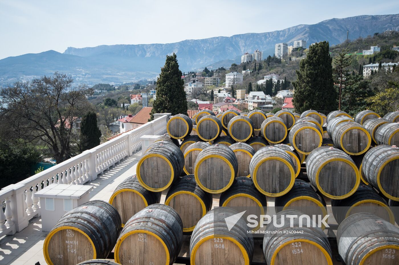 The Massandra wine-making factory in the Crimea