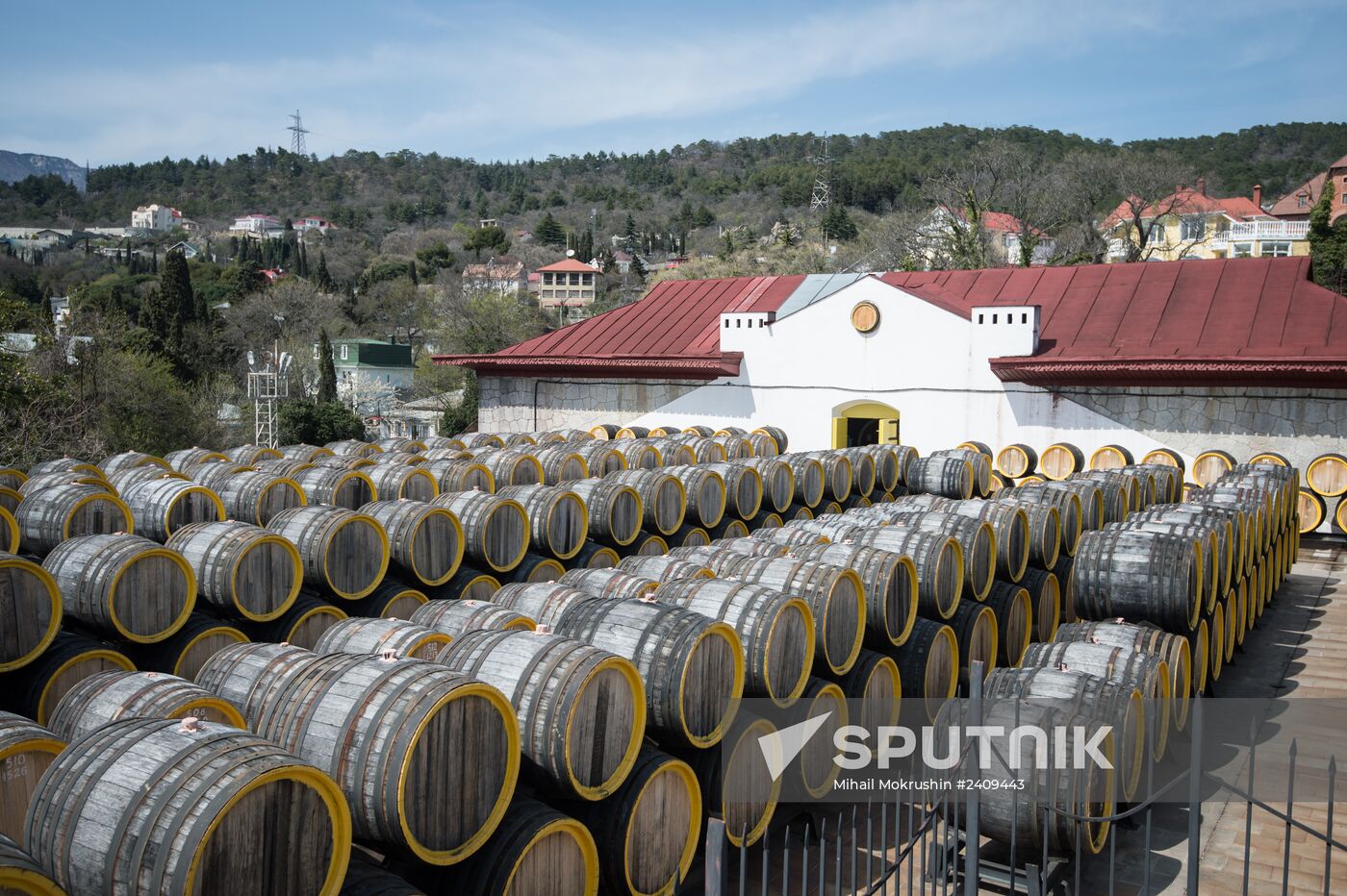 The Massandra wine-making factory in the Crimea