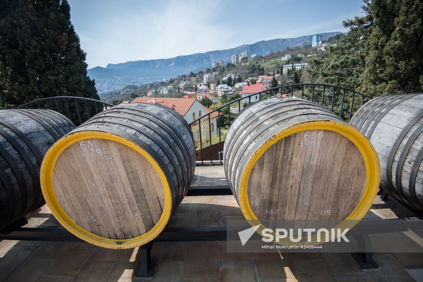 The Massandra wine-making factory in the Crimea