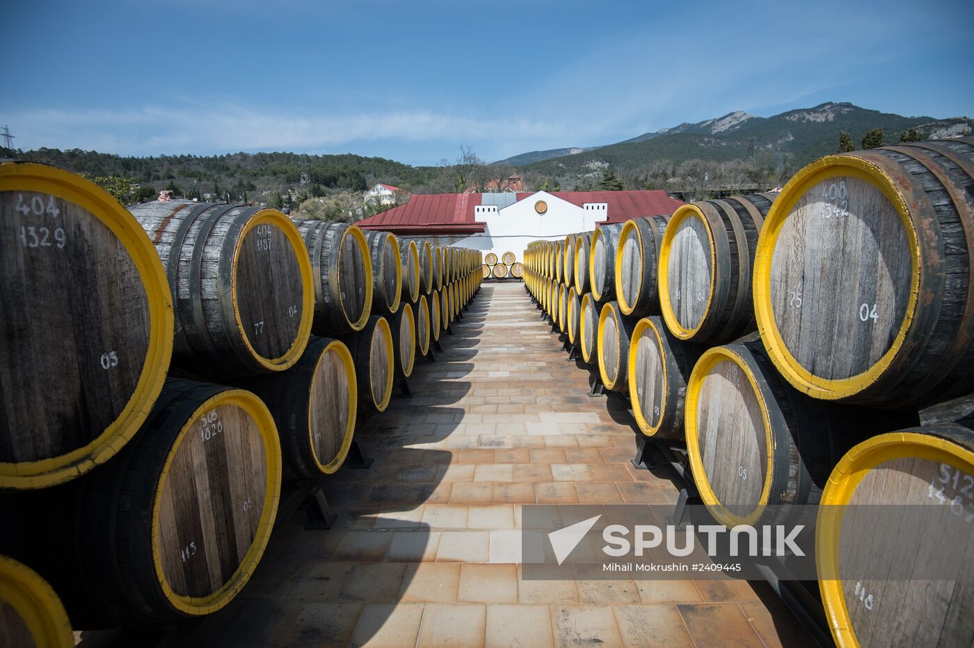 The Massandra wine-making factory in the Crimea