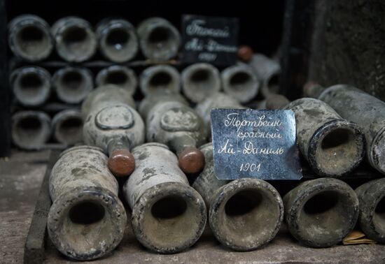 The Massandra wine-making factory in the Crimea