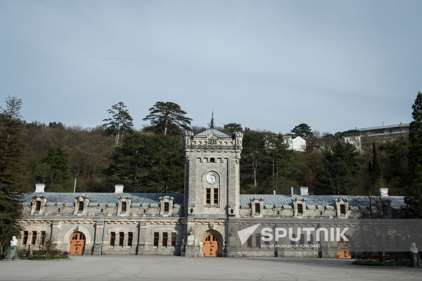 The Massandra wine-making factory in the Crimea
