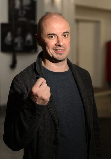 Dress rehearsal of play Tagansky Front