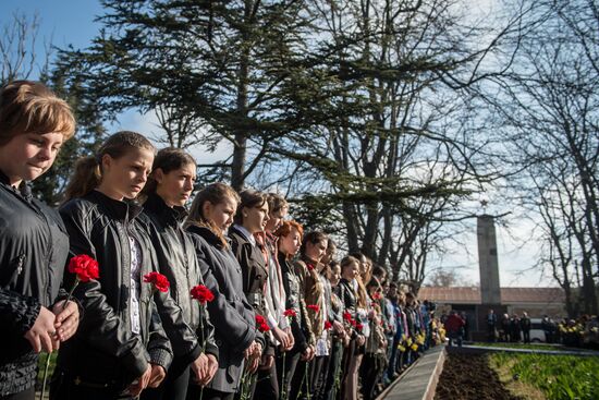 Reburial of Soviet WWII soldiers in Kerch