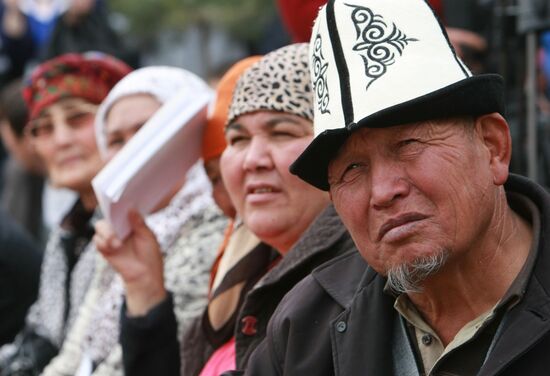 Opposition protests in Bishkek