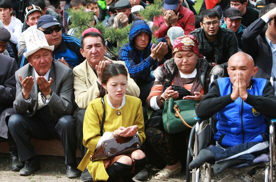 Opposition protests in Bishkek