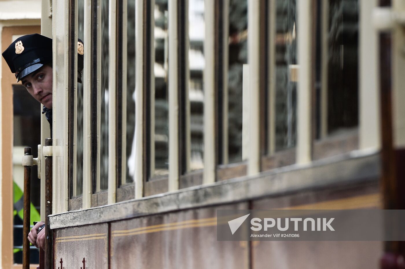 Tram parade on 115th anniversary of Moscow tram