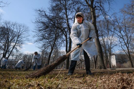 Clean city day in Moscow