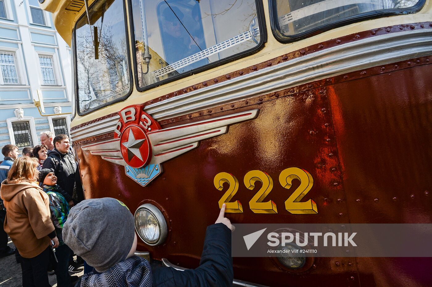 Tram parade on 115th anniversary of Moscow tram