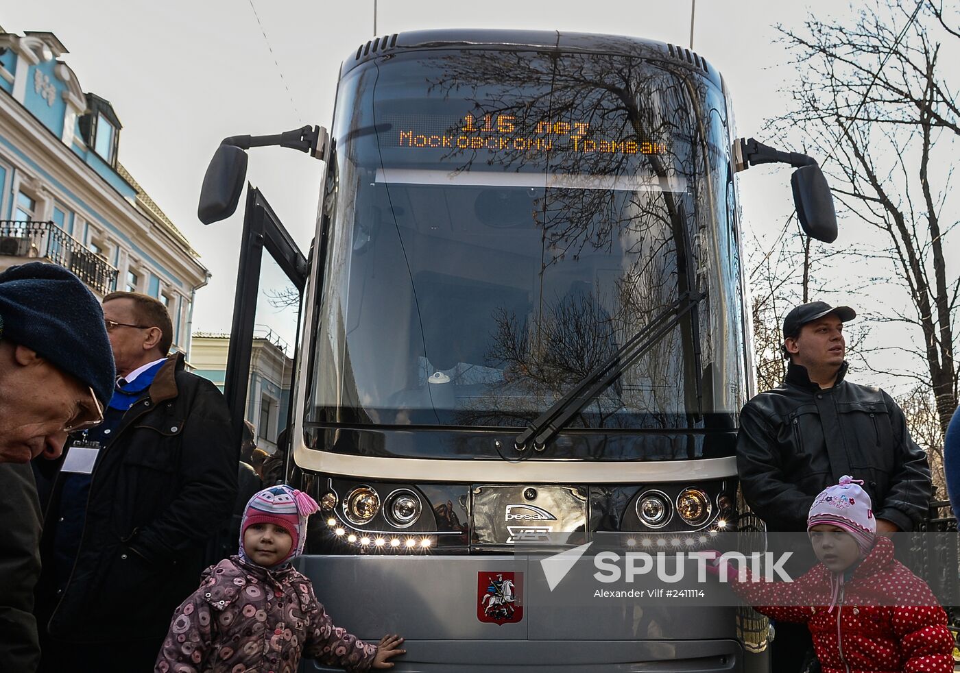 Tram parade on 115th anniversary of Moscow tram