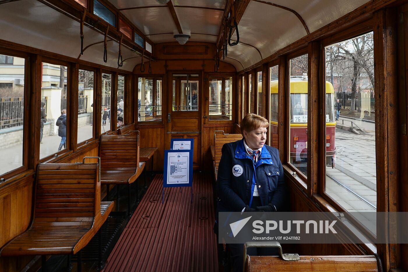 Tram parade on 115th anniversary of Moscow tram
