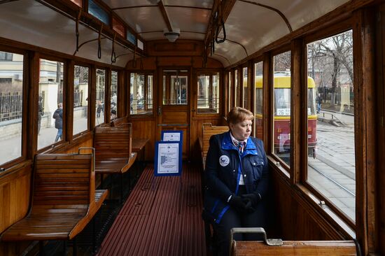 Tram parade on 115th anniversary of Moscow tram