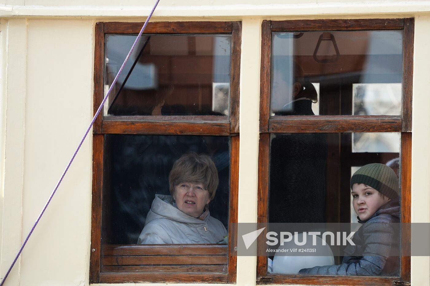Tram parade on 115th anniversary of Moscow tram