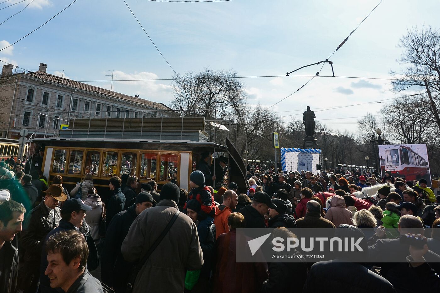 Tram parade on 115th anniversary of Moscow tram