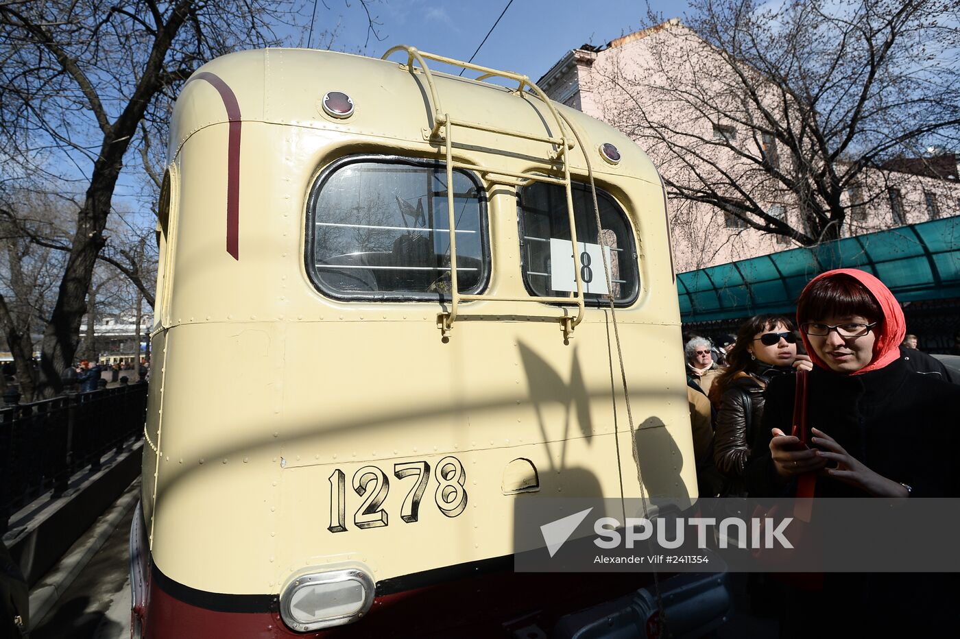 Tram parade on 115th anniversary of Moscow tram