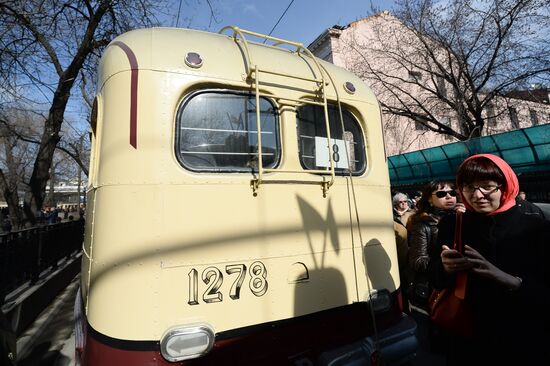 Tram parade on 115th anniversary of Moscow tram