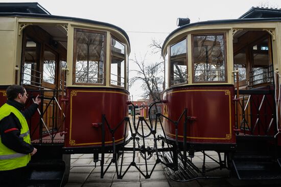 Tram parade on 115th anniversary of Moscow tram