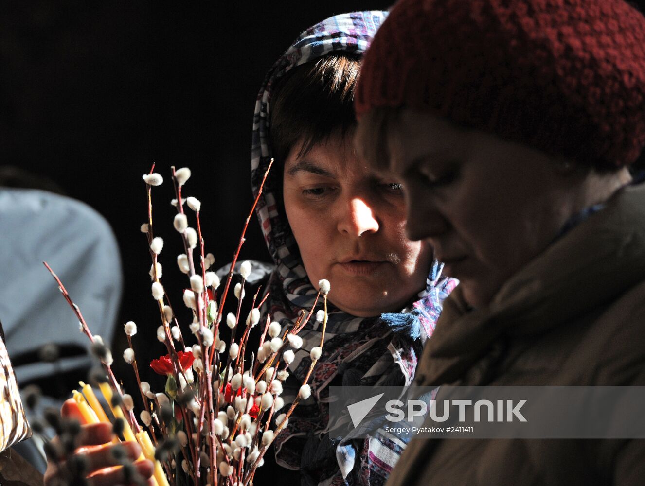 Patriarchal service on eve of Jesus' entry into Jerusalem