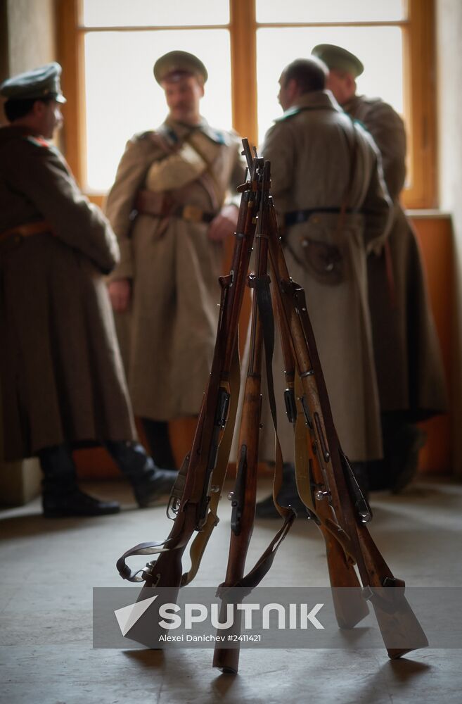 Shooting of Battalion of Death movie in St. Petersburg
