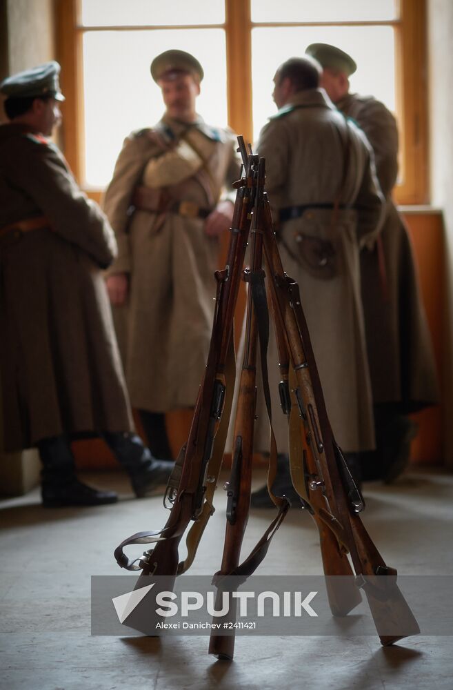 Shooting of Battalion of Death movie in St. Petersburg