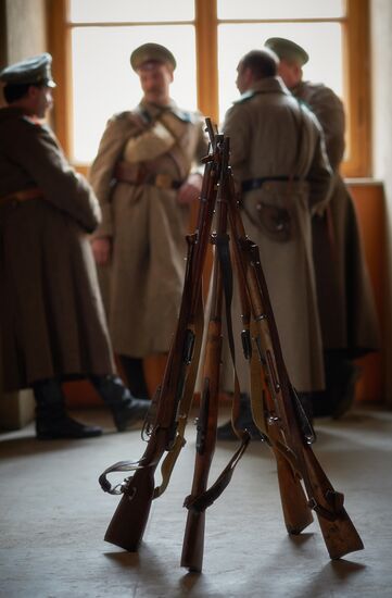 Shooting of Battalion of Death movie in St. Petersburg