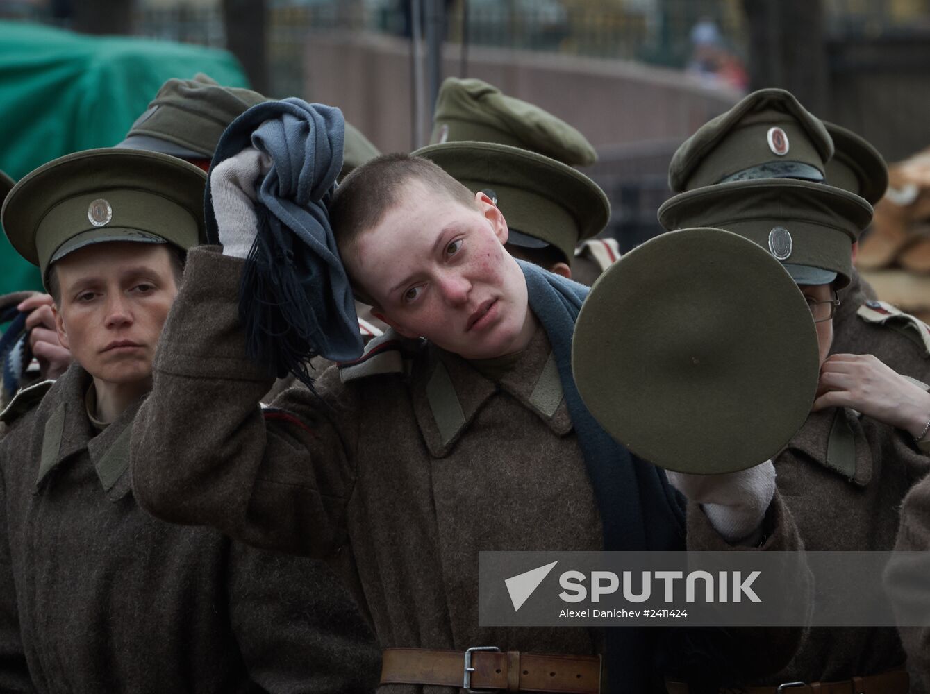 Shooting of Battalion of Death movie in St. Petersburg