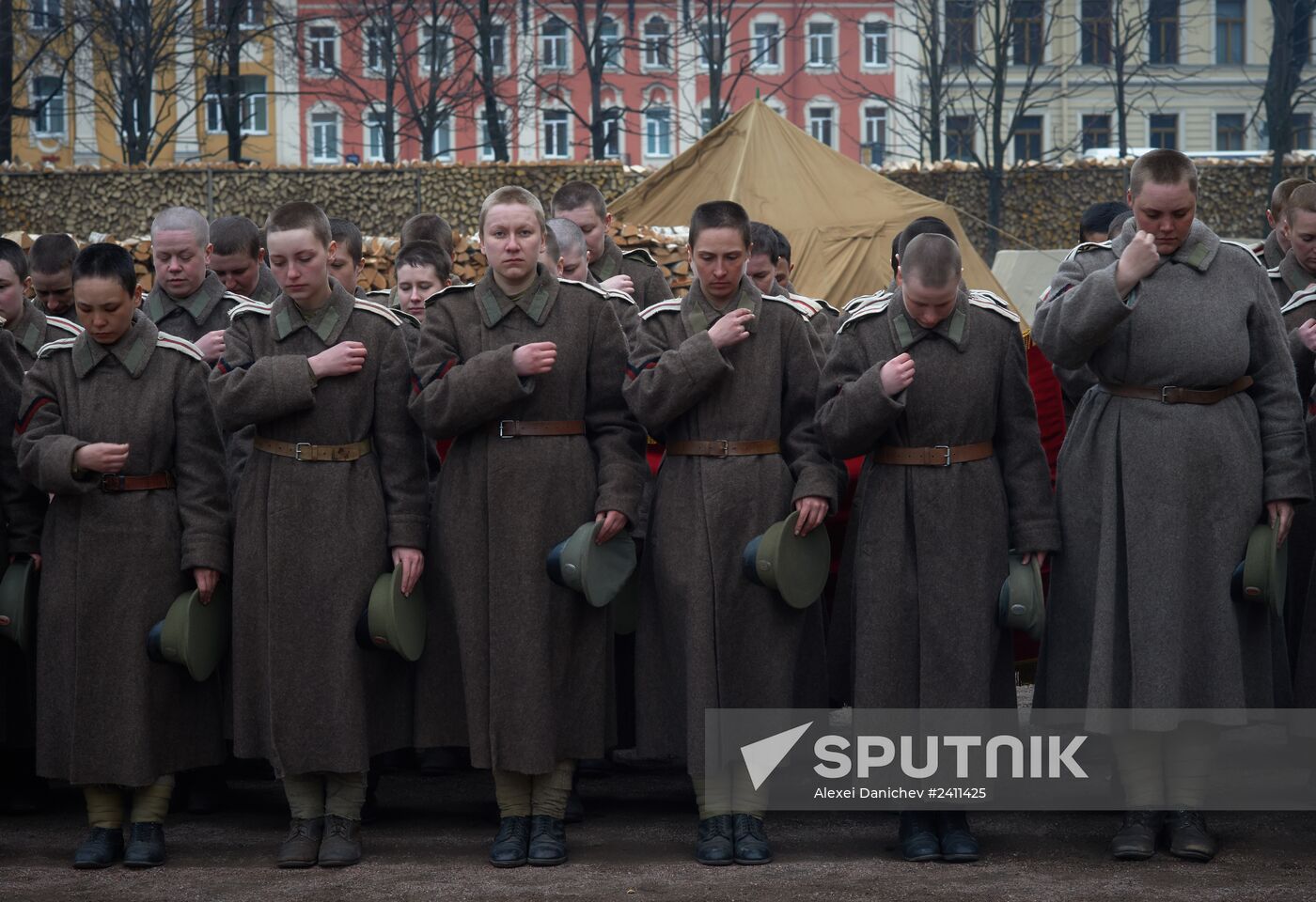 Shooting of Battalion of Death movie in St. Petersburg