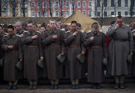 Shooting of Battalion of Death movie in St. Petersburg