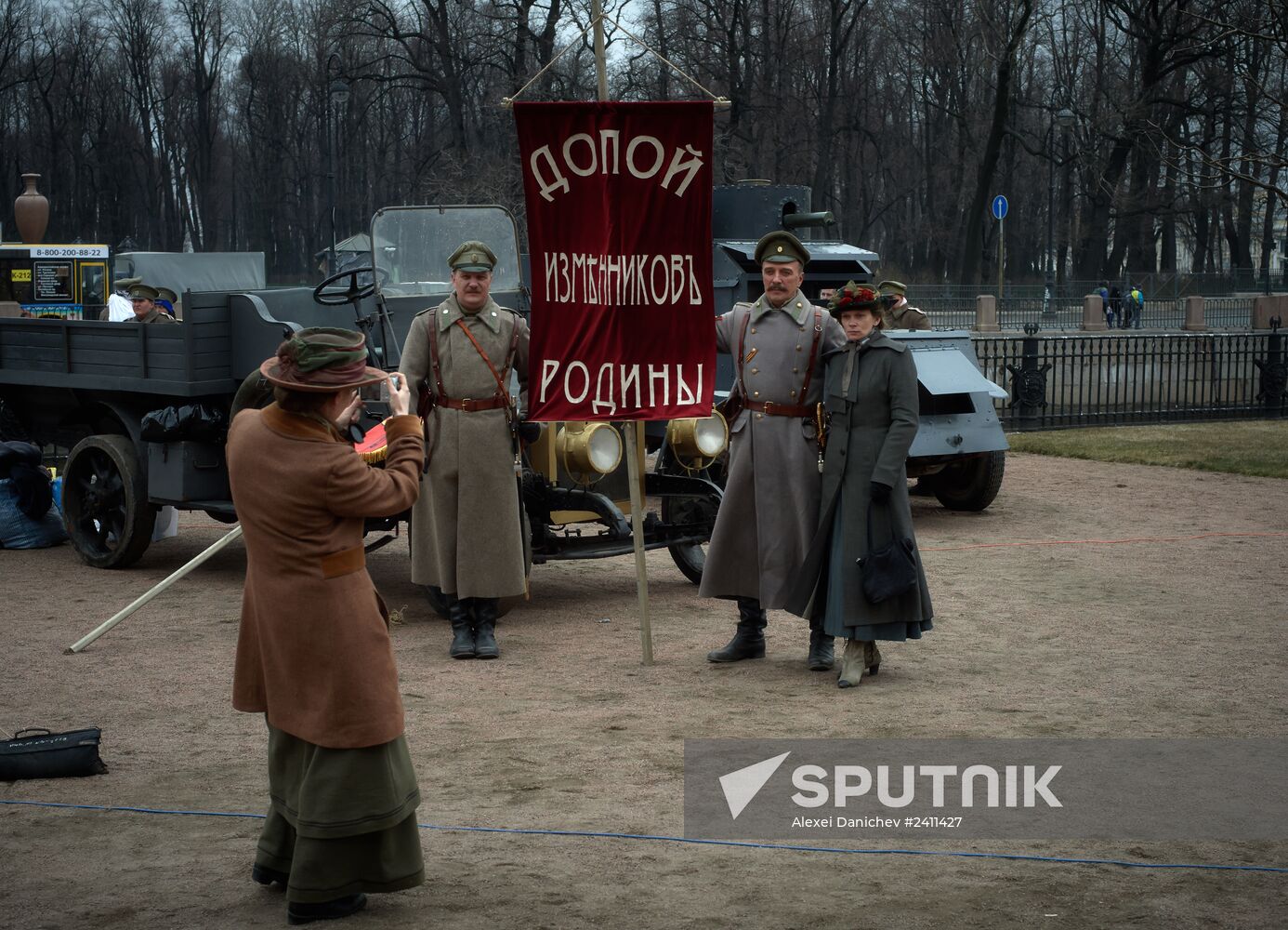 Shooting of Battalion of Death movie in St. Petersburg