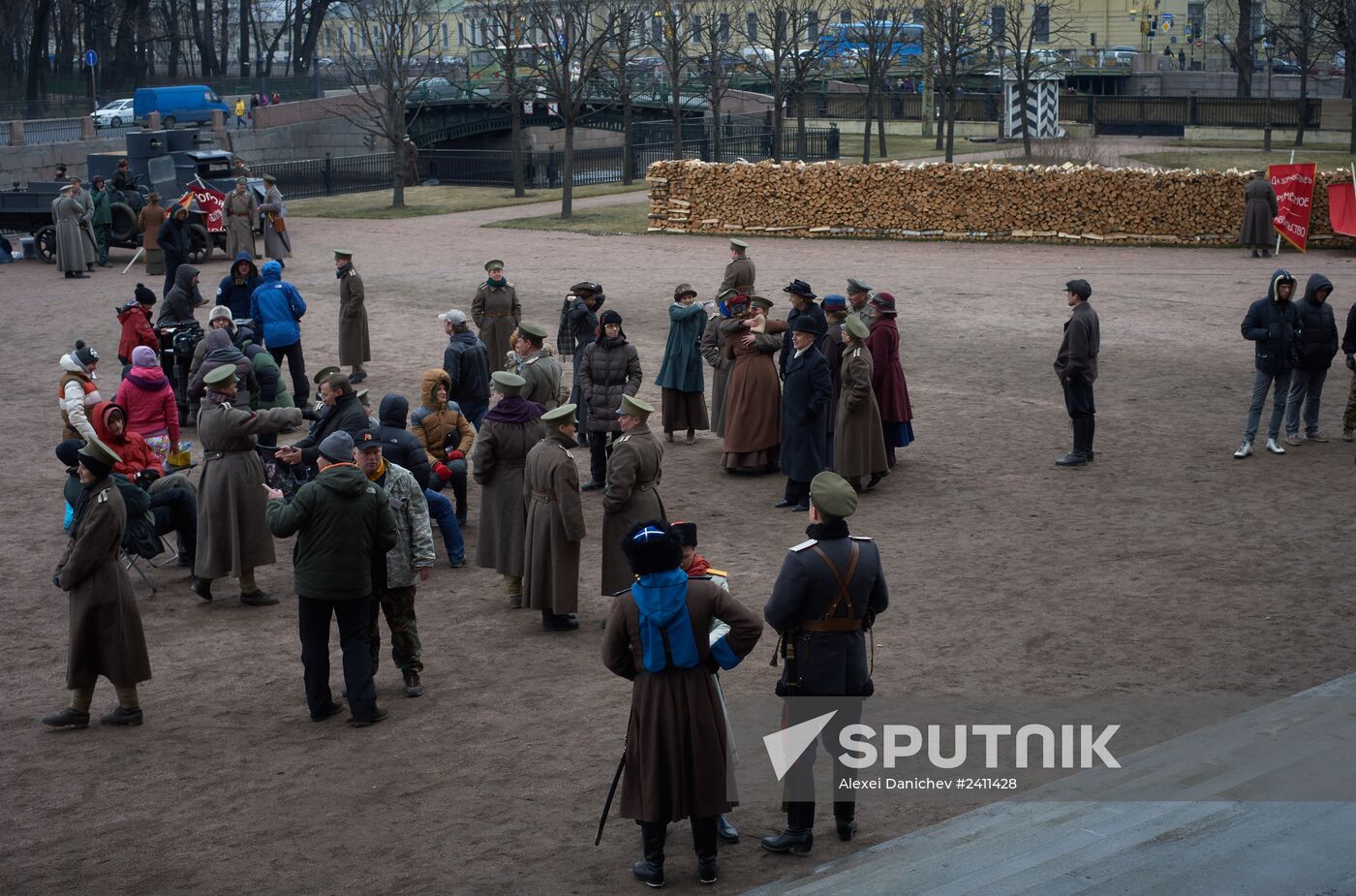 Shooting of Battalion of Death movie in St. Petersburg
