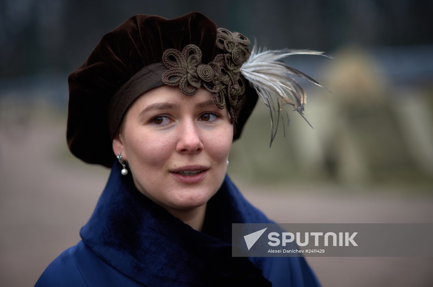 Actors and crew on set of film Battalion of Death in St. Petersburg