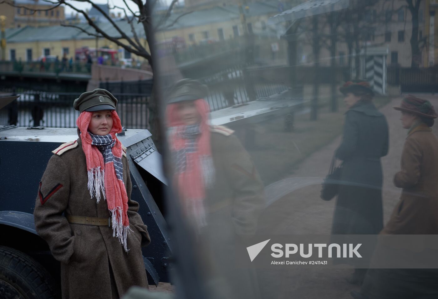 Shooting of Battalion of Death movie in St. Petersburg