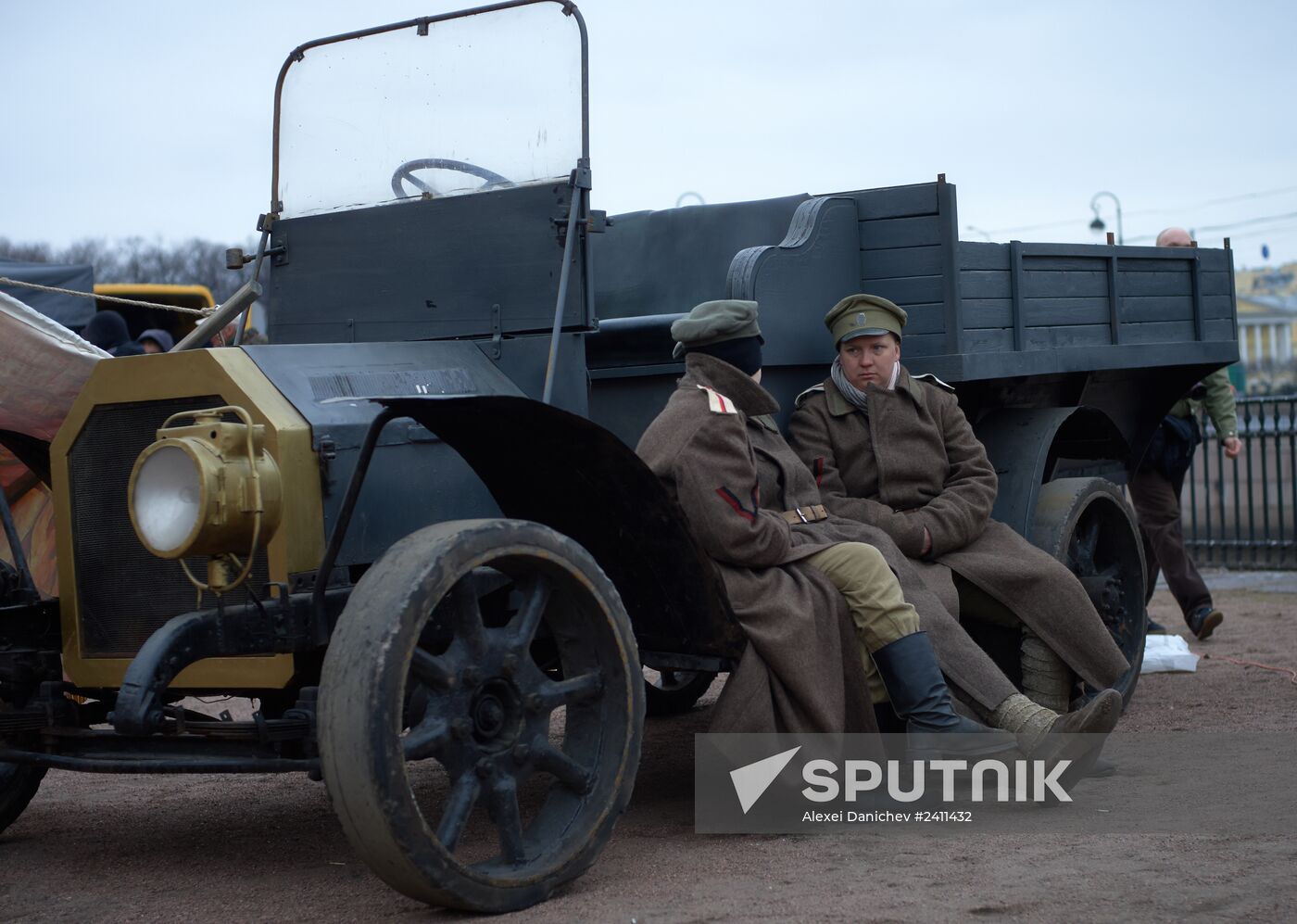 Shooting of Battalion of Death movie in St. Petersburg