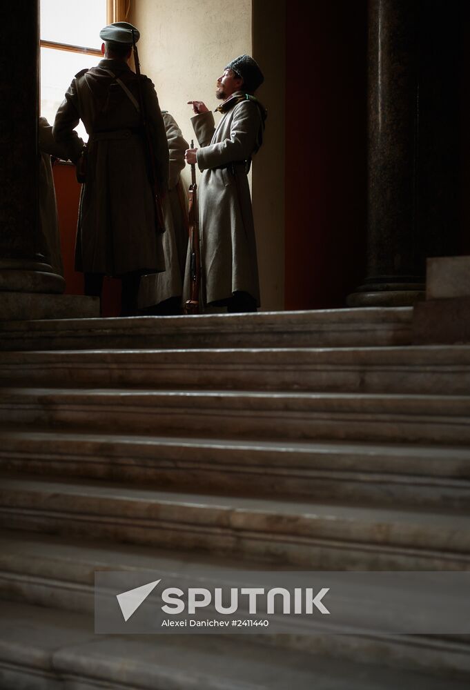 Shooting of Battalion of Death movie in St. Petersburg