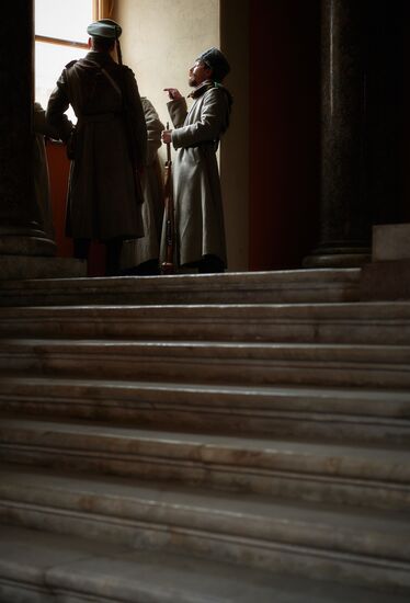 Shooting of Battalion of Death movie in St. Petersburg