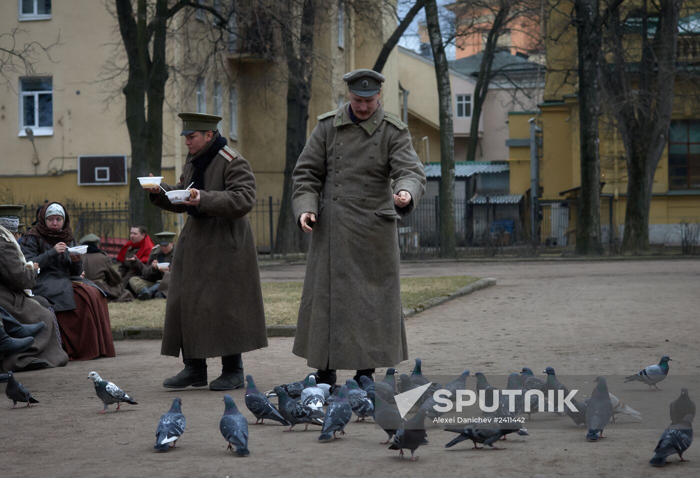 Shooting of Battalion of Death movie in St. Petersburg