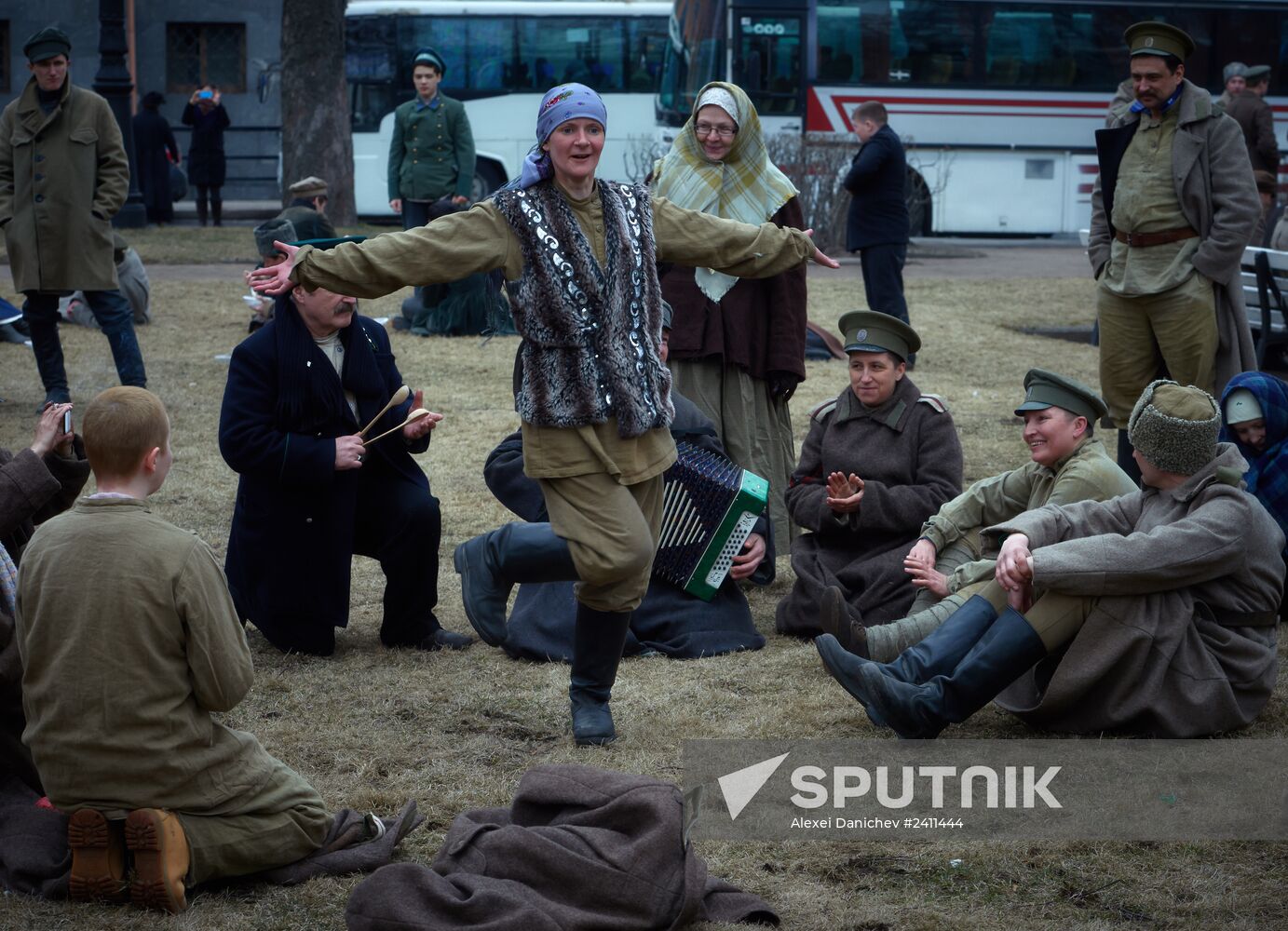 Shooting of Battalion of Death movie in St. Petersburg