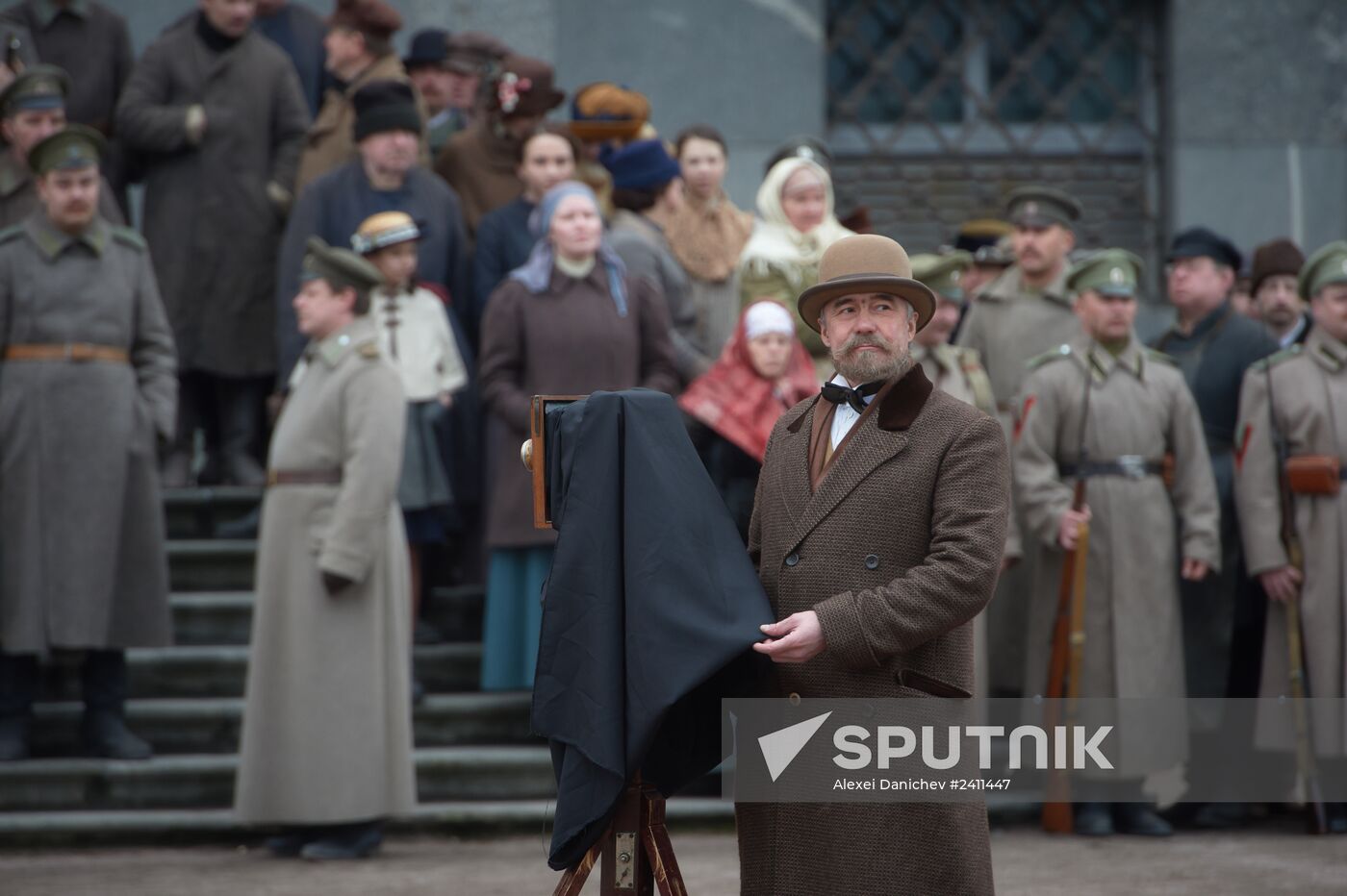 Shooting of Battalion of Death movie in St. Petersburg