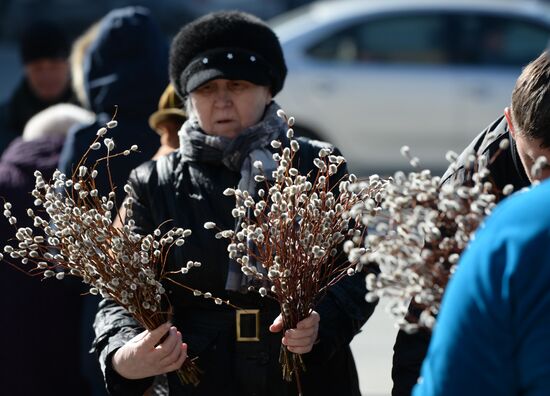 Palm Sunday celebrated in Russian regions