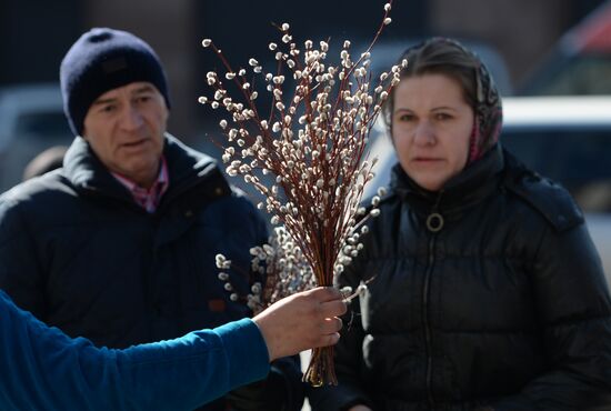 Palm Sunday celebrated in Russian regions