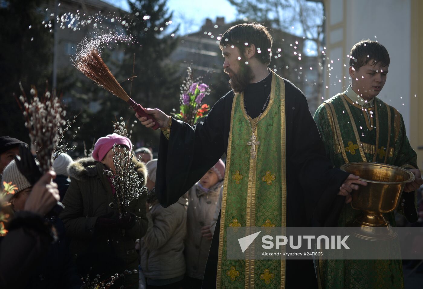 Palm Sunday celebrated in Russian regions