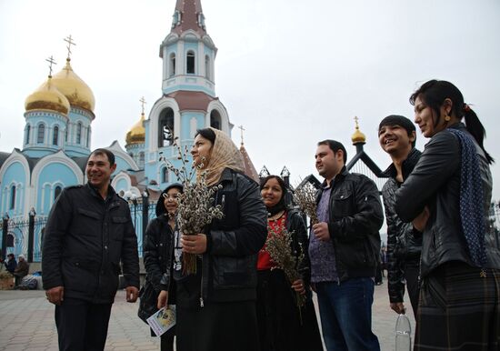 Pussy Willow Sunday celebrated in Russian regions