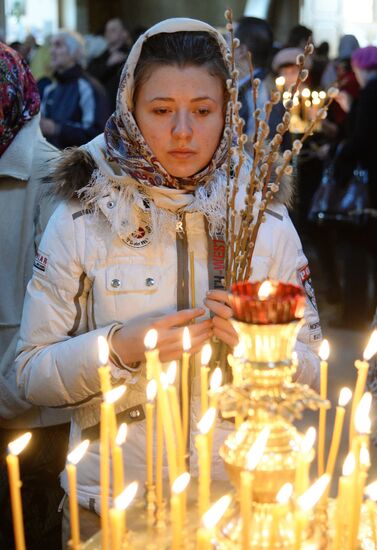 Pussy Willow Sunday celebrated in Russian regions