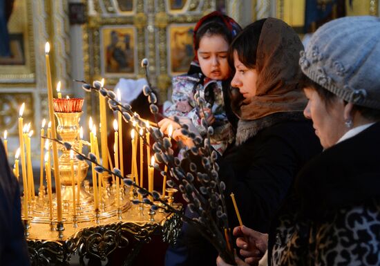 Pussy Willow Sunday celebrated in Russian regions