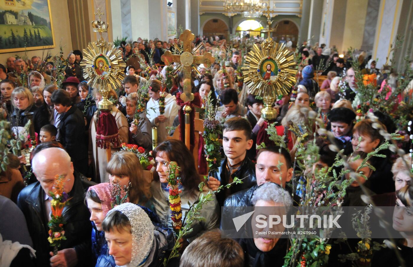 Pussy Willow Sunday celebrated in Lvov region