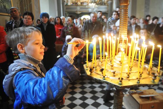 Pussy Willow Sunday celebrated in Lvov region